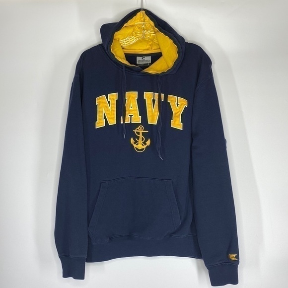 Colosseum Athletics United States Navy Blue Hooded Sweatshirt Size Large - Picture 1 of 4